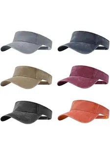 6Pack Sun Visor Adjustable Visor Hats for Women and Men Multicolor
