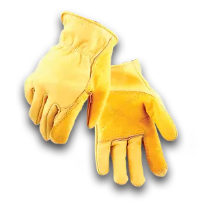 Golden Stag Heavy-Duty Iron Fencer Work Gloves, Reinforced Cowhide Protective Gloves for Ranching and Barbed Wire Tasks, Ranching Gloves