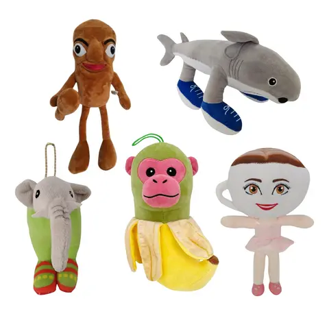 2026 Trending Meme-Inspired Art 5-Pack Character Stuffed Plushies - TungTungTung, Ballerina, Cappuccina, Premium Durable Soft Fluffy Fabric, Soft Cuddly Gift, Boxed Collectible, Gen Z Gag Gift, Birthday/Christmas Present, Black Friday-Cyber Monday Sale