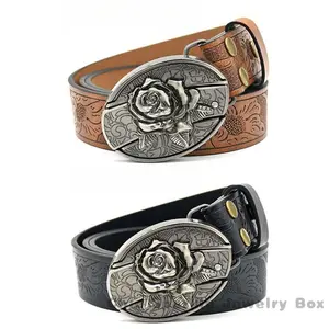 Men's Belt Knife Embossed Belt Personalized Student Trendy Printed Engraved Belt for Men