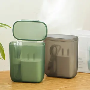 1pc Mobile Phone Data Cable Storage Box, Portable Winding Headphone Charger Storage Box, Perfect Travel Headphone Cable Storage Box