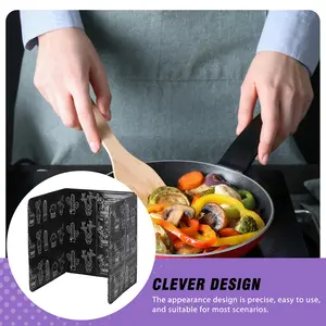 Gas Stove Aluminum Foil Oil Splash Guard, Kitchen Heat Insulation Board, Multi-Sized Anti-Splash Oil Panel for Home Cooking, Kitchen Accessory