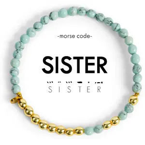 Gold Morse Code Bracelet | SISTER