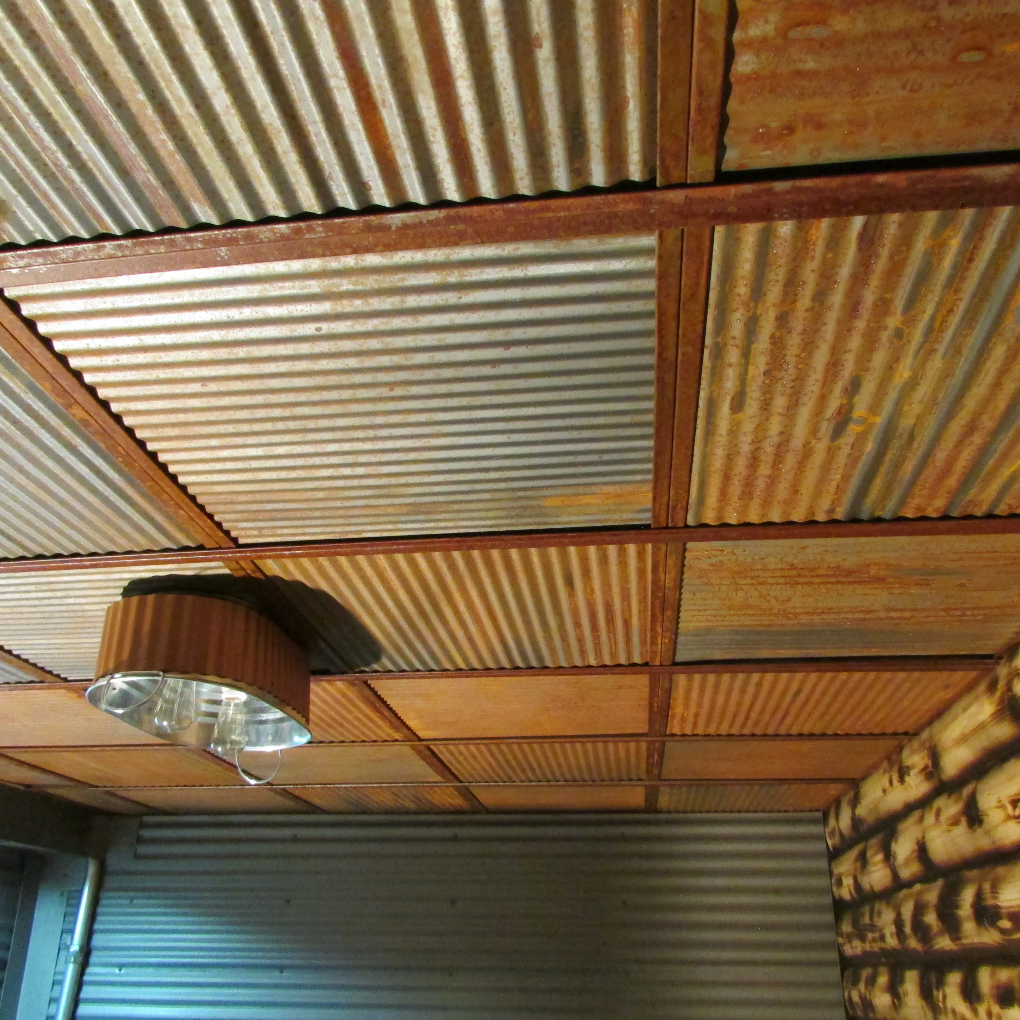 Colorado Corrugated Metal Ceiling Tiles - 10 pack