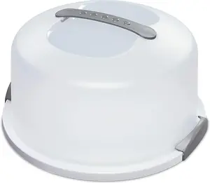 Sterilite Cake Server Circular Serving Container White