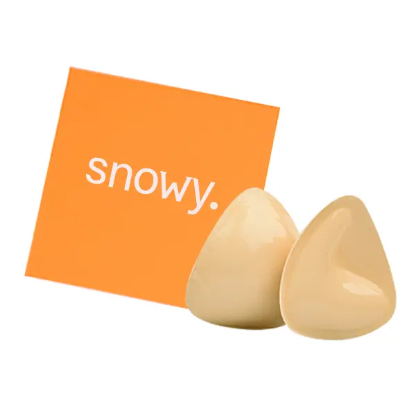 SNOWY Sticky Bra-Double-Sided Adhesive Push-Up Bra Pads-Thickened Push-Up Breast Stickers-Sticky push up pads-adhesive bra-inserts-Wedding Dress Invisible Sticky Bra-Full Bust Lift Adhesive Breast Pads-Reusable Sweat&Water Resistant Outfit Feminine Silico