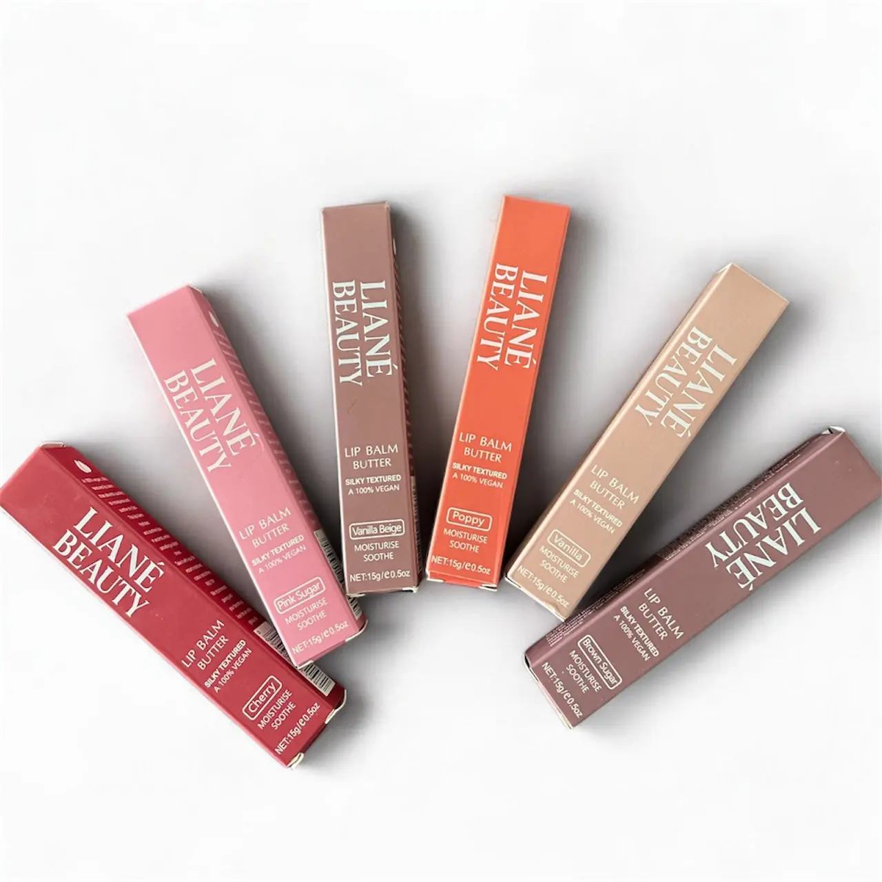 Liane Beauty Hydrating Lip Balm Butter - Organic Compact Daily Moisturizer with Fruit Flavors - 4g Squeeze Tube for Nourishing Lips Moisturizing Moisture Hydrate - Gentle Formula
