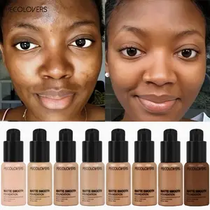 Liquid Foundation Cream Full Coverage Concealer Whitening Moisturizer Oil-control Waterproof Face Foundation Makeup Longwearing Waterproof Makeup