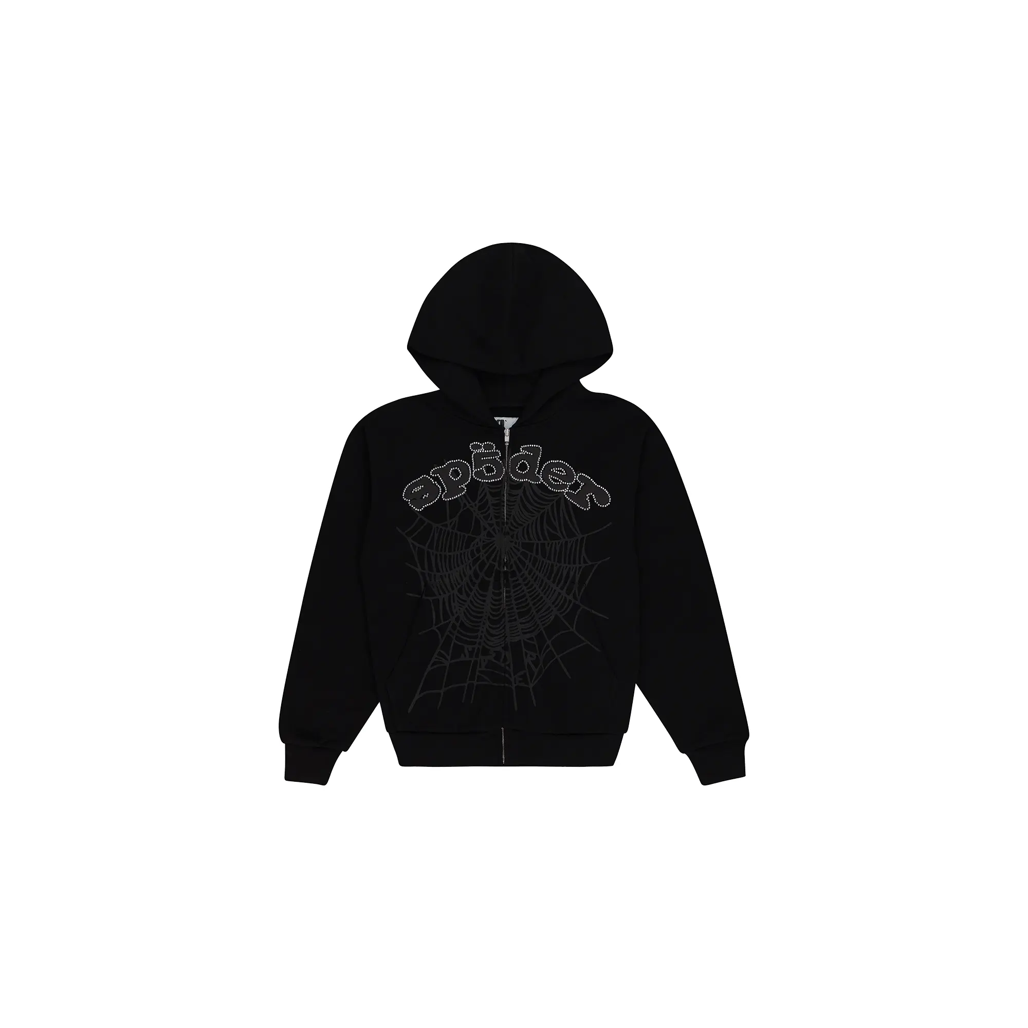sp5der rhinestone og web v2 hoodie - TikTok Shop