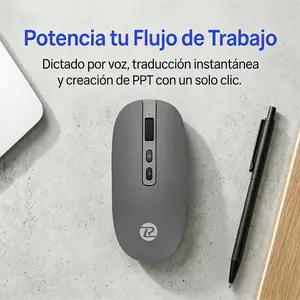 Wireless Bluetooth Rechargeable AI Voice Mouse for Computers - Voice Control, Text Generation, Multi-Language Translation, PPT Creation, Coding, Image Generation - Ideal for Office Workers