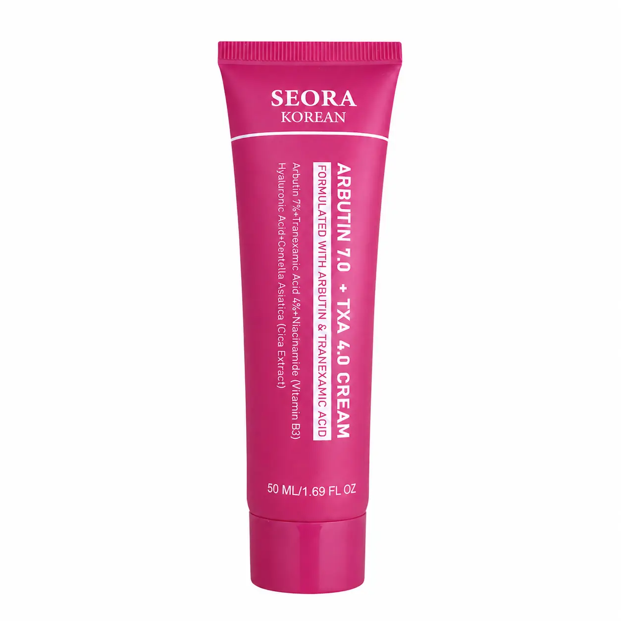 SEORA Daily Face Moisturizer with Niacinamide, Hyaluronic Acid & Centella - Lightweight Korean Daytime Cream for Adults, 50ml / 1.69 fl oz, All Skin Types, Before Makeup, Even Spreading