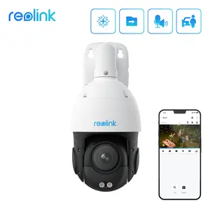 Reolink RLC-823S1 4K 8MP Security PoE Camera 360° Auto-Tracking 5X Optical Zoom Color Night Person/Vehicle/Animal Detection IP66 Outdoor Cctv Camera