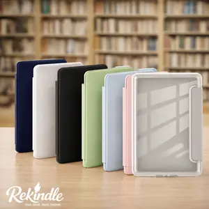 Magnetic Clear Back Kindle Paperwhite 6.8" Protective Case  | Auto Sleep/Wake | Shockproof Protective Cover | BookTok Aesthetic Ready