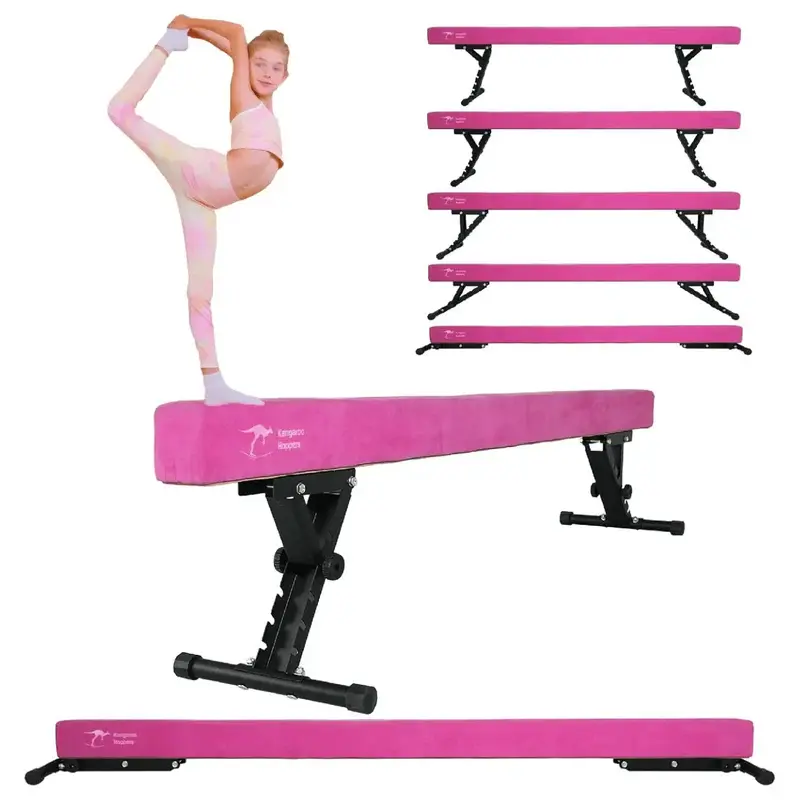 8Ft Adjustable Gymnastics Beam for Training, Sports & Outdoor Leisure Gymnastics Equipment