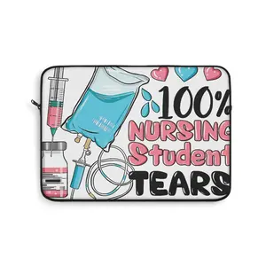 Nursing Student Laptop Sleeve - 100% Nursing Student Tears, Gift for Nursing Students, Medical School Accessory, Study Supplies, Funny [...]