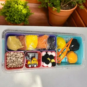 Small Sensory Bin with 3D printed Items
