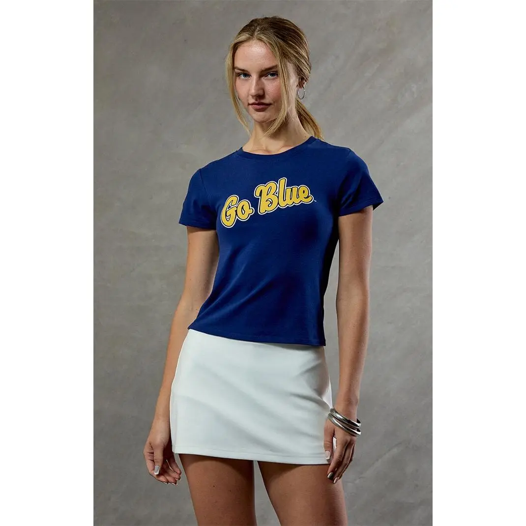 WILD COLLECTIVE Women's Michigan Wolverines Skimmer T-Shirt