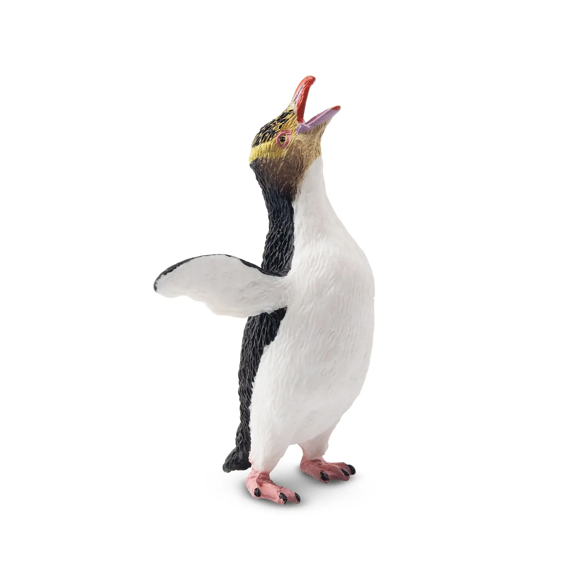 Toymany Hand-Painted Yellow-Eyed Penguin Figurine - Realistic Bird Model, Early Education Tool, Montessori Sensory Play Accessory, Room Accessories, Collectible Gift Toy Figure