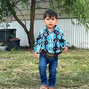 Western Baby Boy Clothes Cow Print Button Down Long Sleeve Dress Shirt Toddler Country Cowboy Casual Summer Vintage Shirts Tops #Springtok