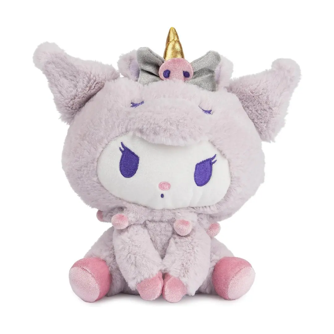 GUND Sanrio Kuromi Unicorn 6-in Cartoon Plushies, Collectible Stuffed Animal Toy, Collectibles