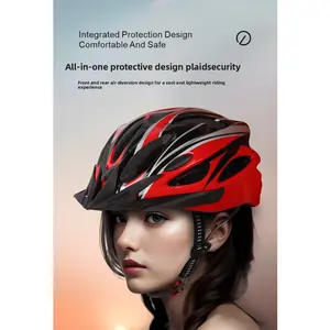 Cycling Helmet Integrated Molding Men's and Women's Mountain Highway Bicycle Helmet Cycling Fixture Helmet