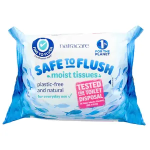 Natracare Safe to Flush, Moist Tissues, 30 Tissues