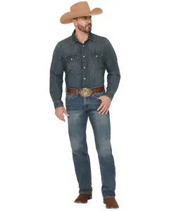 Cody James Men's Grullo Wash Wyatt Slim Bootcut Stretch Denim Jeans - Cjsu26j04-Dkw