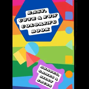 Easy Cute & Fun Coloring Book for Ages 2-3 Learnig shapes and playing fun games. Educational Activity Booklet