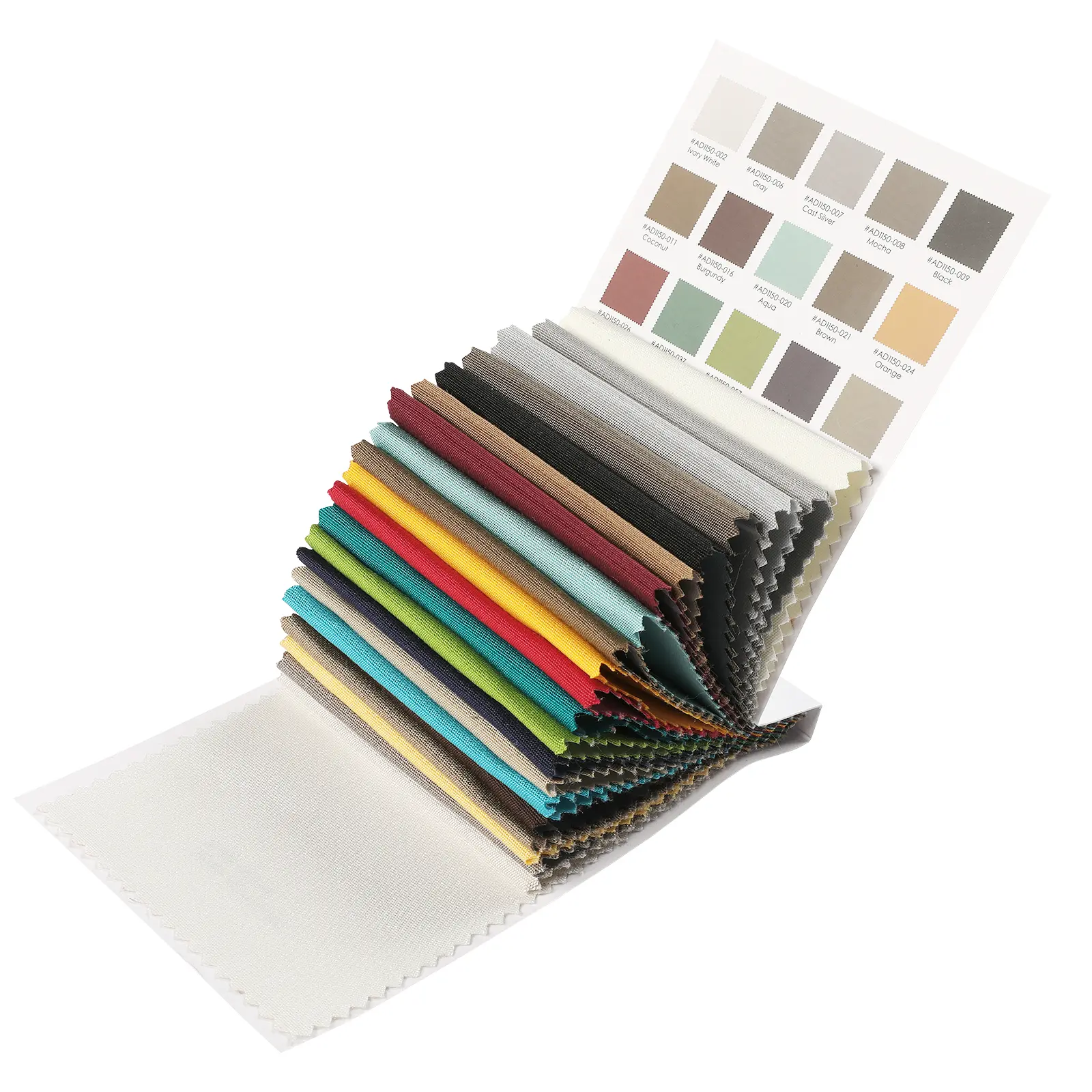 TWOPAGES Waterproof Curtain Fabric Swatch Booklet UV Resistant Indoor Outdoor Use Blackout Curtains Bedroom Curtains 260 gsm Midweight