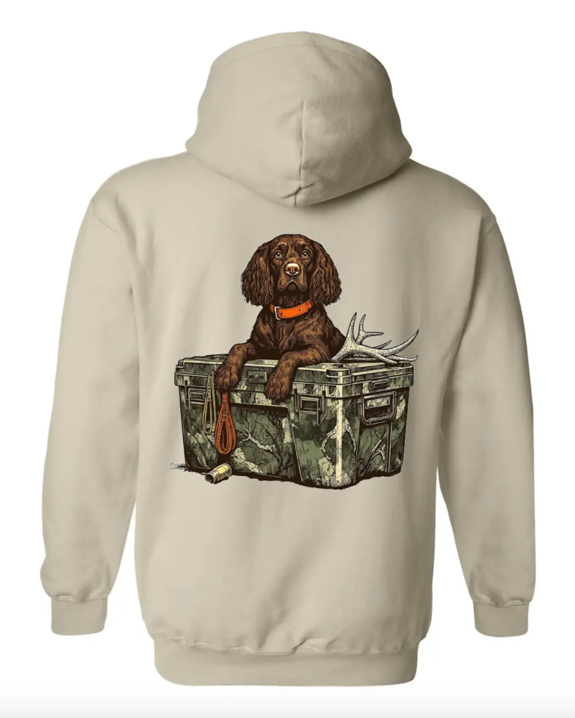 Hunting Dog Cooler Hoodie T-Shirt, Hunter Camo Boykin Spaniel Halloween Shirt, Summer Outdoor Camping Sweatshirt, Camo Shirt, Hunting Gift For Him Her