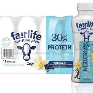 Fair Life Nutrition Plan High Protein Liquid Shake, Vanilla, 11.5 Fl Oz, Pack of 12