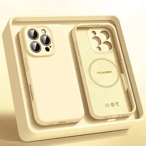 Magnetic Liquid Silicone Anti-Stick Case Suitable for The New Iphone 16 Pro And The Premium Apple 16 Pro Max, Same Style As The 15 Series, Designed for Couples, And Offers Drop