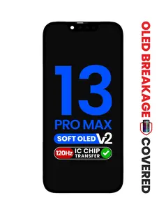 OLED Assembly for iPhone 13 Pro Max (Aftermarket QV8 / Soft / Version 2 / 120HZ) (IC Transfer Eligible)