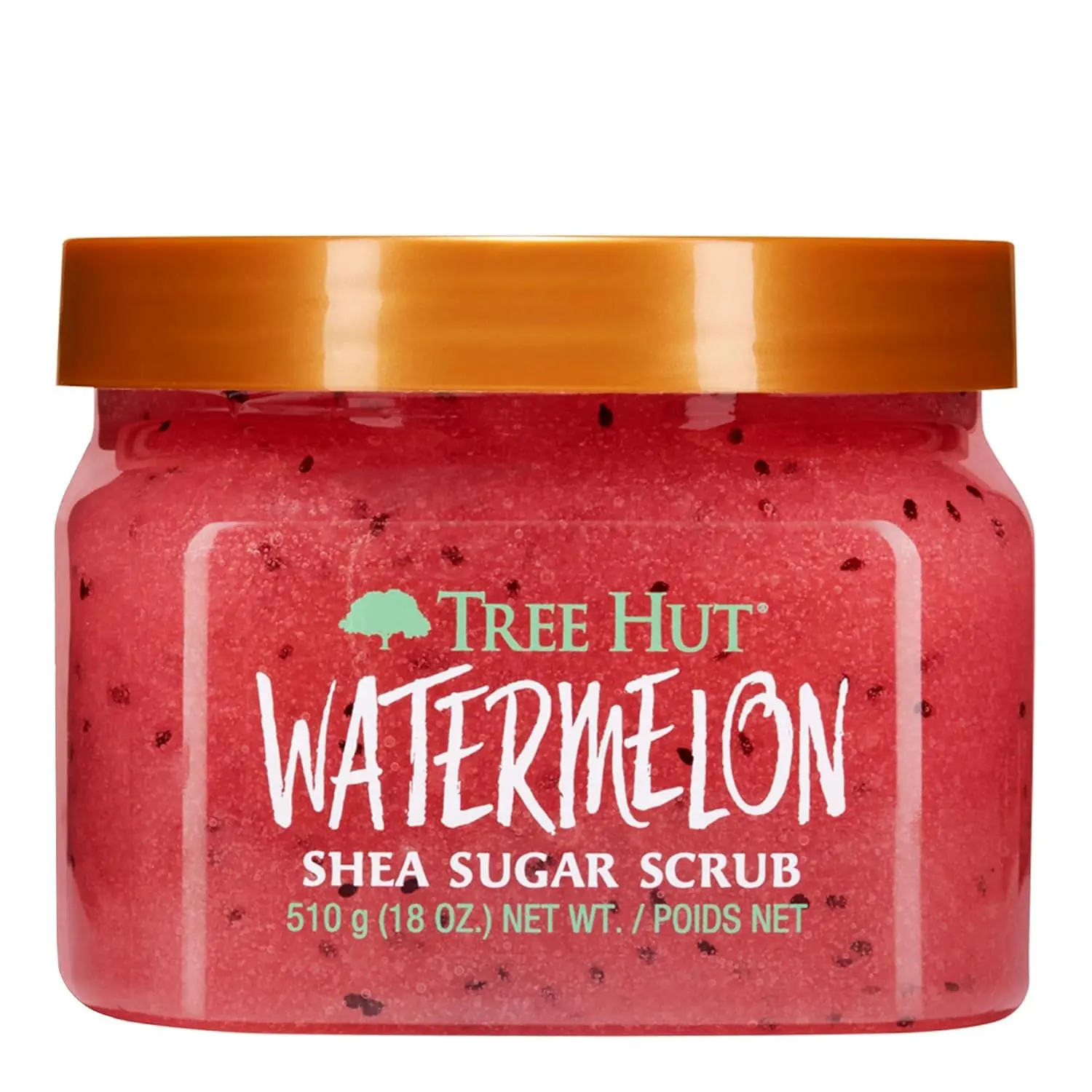 Tree Hut Watermelon Body Scrub, Exfoliating & Hydrating Sugar Scrub with Shea Butter & Essential Oils, Smooth Skin, Body Exfoliator For All Skin Types, Self Care Gifts for Women, Vegan, 18 Oz