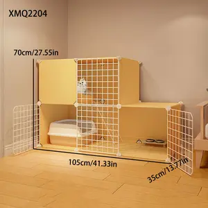 Multi-Layer Cat House Villa, Indoor Pet Cage for Cats, Small Space Design, Ideal for Kittens & Adult Cats, Home Use