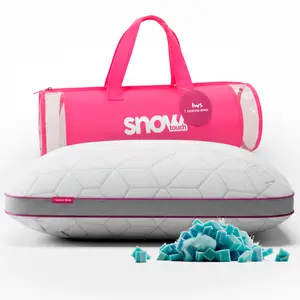 Adjustable Memory Foam Pillow – SnowTouch Customizable Loft Pillow with Gel-Infused Foam & Bamboo Cover for Neck Pain Relief (Side, Back & Stomach Sleepers)