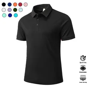 Single piece, casual men's short-sleeve polo shirt, cotton blend, quick-dry golf and tennis shirt, comfortable equestrian clothing, stylish men's sports apparel, suitable for casual parties, vacations, and travel, available in various colors