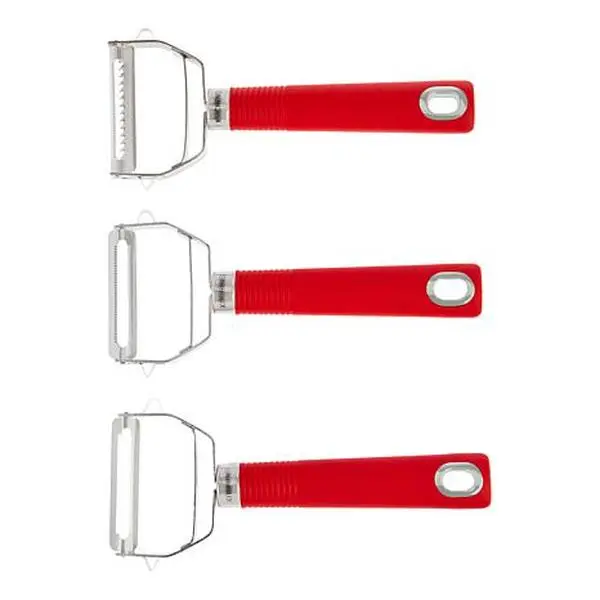 KitchenHQ 3-piece Set of Stainless Steel Speed Peelers