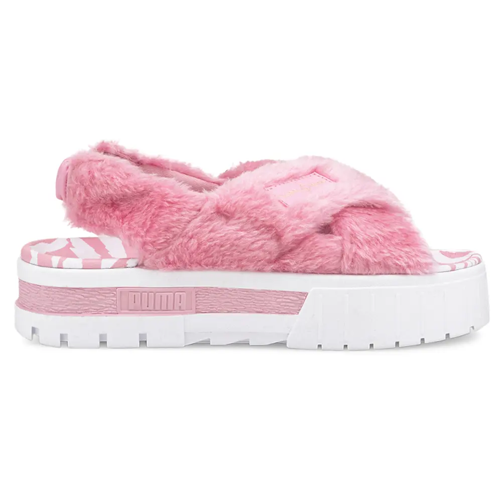 PUMA Womens X Baby Phat Mayze Platform Casual Sandals Casual Low Heel 1-2" - Pink