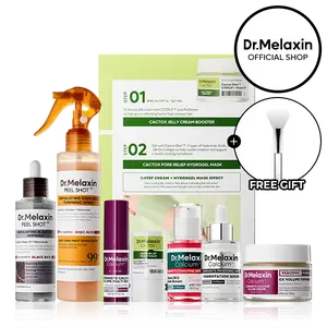 [Dr.Melaxin Official] 8-Step Collagen Glow Lift Bundle – Peeling Exfoliator, Firming Lifting Care, Glass Skin Radiance Korean Skincare Set