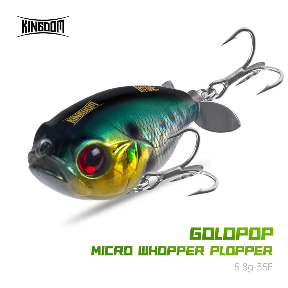 1pc Water Surface Whopper Plopper Fish Shaped Lure 5.8g/0.2oz 35mm/1.38in, Realistic Mixed Colors with Sharp Treble Hooks, Suitable for Freshwater & Saltwater Fishing Gift for Fishing Enthusiasts, Fishing Tackle, Fishing Gear