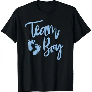 Gender Reveal Baby Shower Shirt - Team Boy T-Shirt