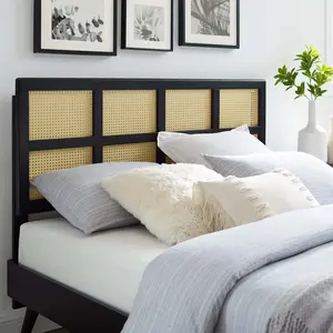 Modway Luana Cane King Headboard in Black