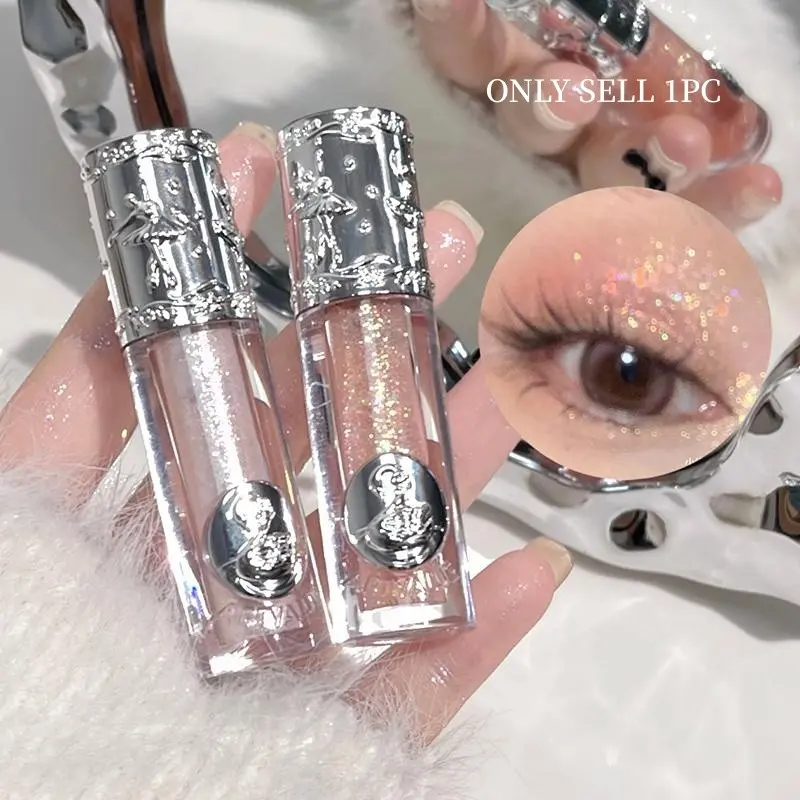 Ballet Liquid Eyeshadow, Beauty Eyeshadows, Premium Shimmer Eyeshadow, Pearlescent Super Shiny Crystal Highlight Aegyo Sal Monochrome Eyeshadow Liquid, Glitter Shimmer Eyeshadow