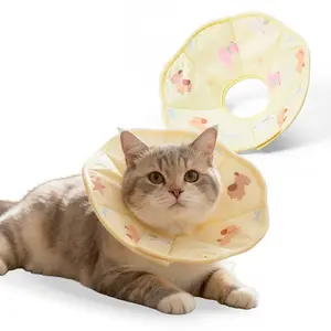 Soft Recovery Cone, Adjustable Recovery Collar After Surgery to Prevent Licking Wound, Protective Cat/Dog Neck Cone, Comfortable Pet Elizabethan Collar for Cats Kittens and Puppies