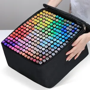 Alcohol Based Markers Set,Dual Tips Art Markers, Fine & Chisel Tips,Pro Permanent  Markers, Sketch Markers Pens for Adult Studen Artist Coloring Sketching and Underlining, Art Supplies