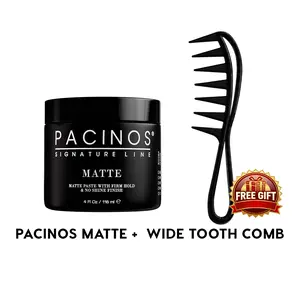 Matte Paste with Free Wide Tooth Comb