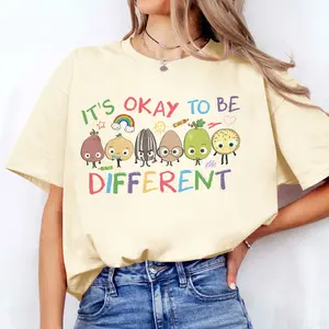 It's Okay To Be Different Shirt  School Top Womenswear