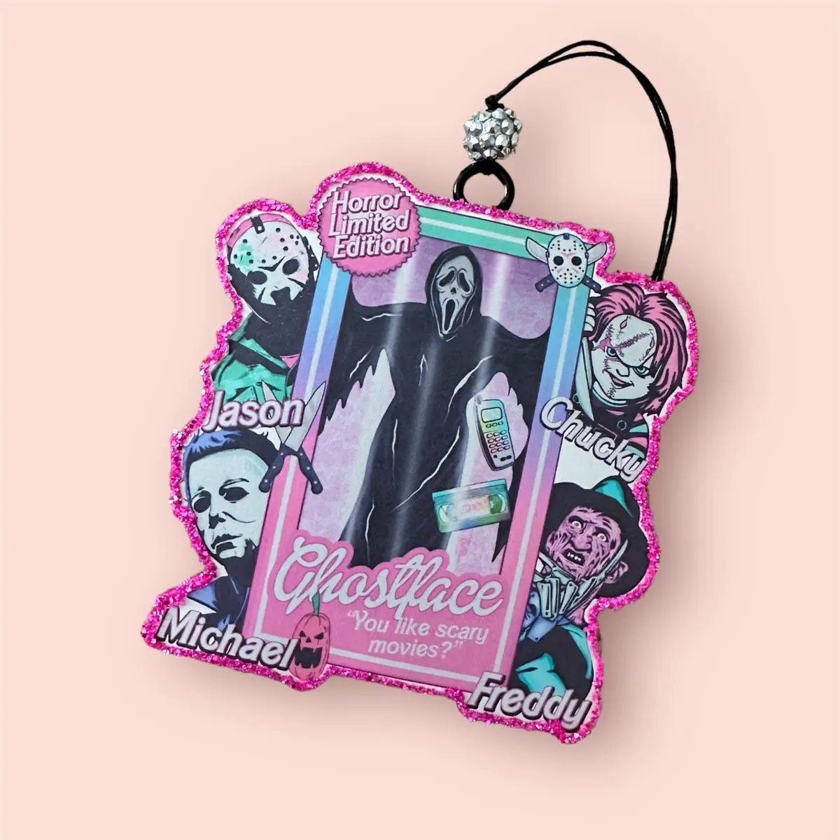 Ghost face Slasher Movie Halloween Car Freshie