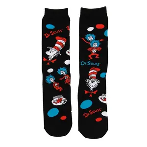 The Cat In The Hat Pattern Socks Adult